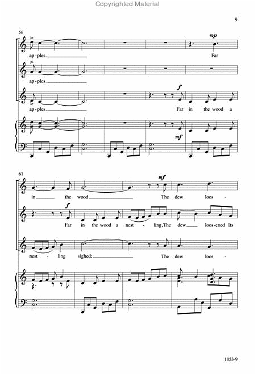 The Waking - SSA Octavo SSA scores gallery preview page 8