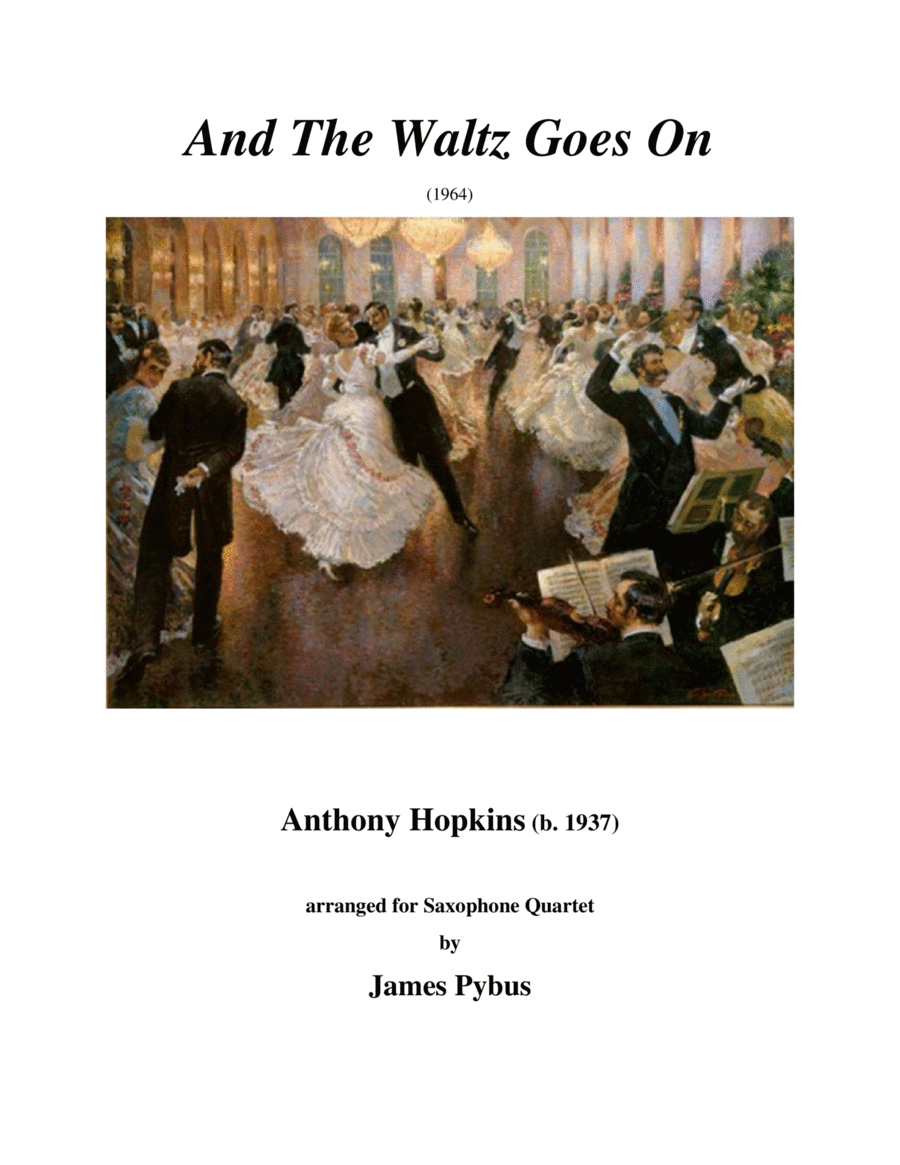 And The Waltz Goes On Saxophone Quartet scores gallery preview page 1