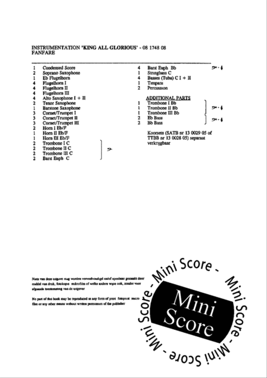 King All Glorious King All Glorious TTBB scores gallery preview page 4