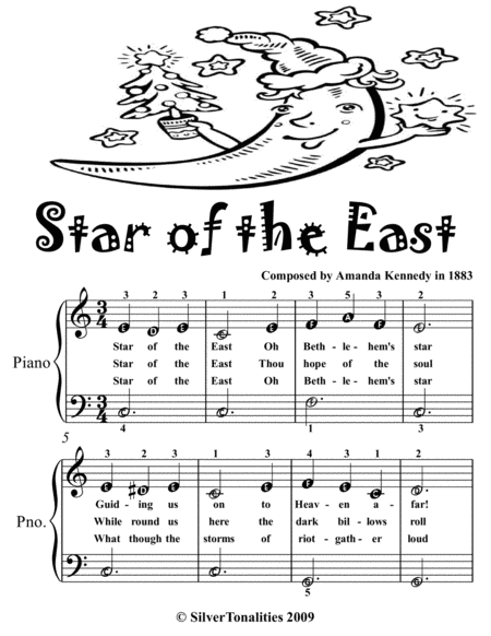 Star of the East Easiest Piano Sheet Music 2nd Edition