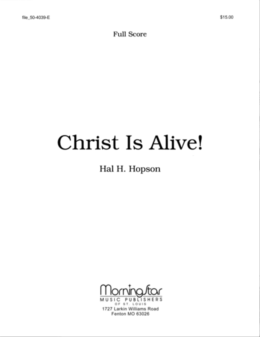 Christ Is Alive! Choir scores gallery preview page 1