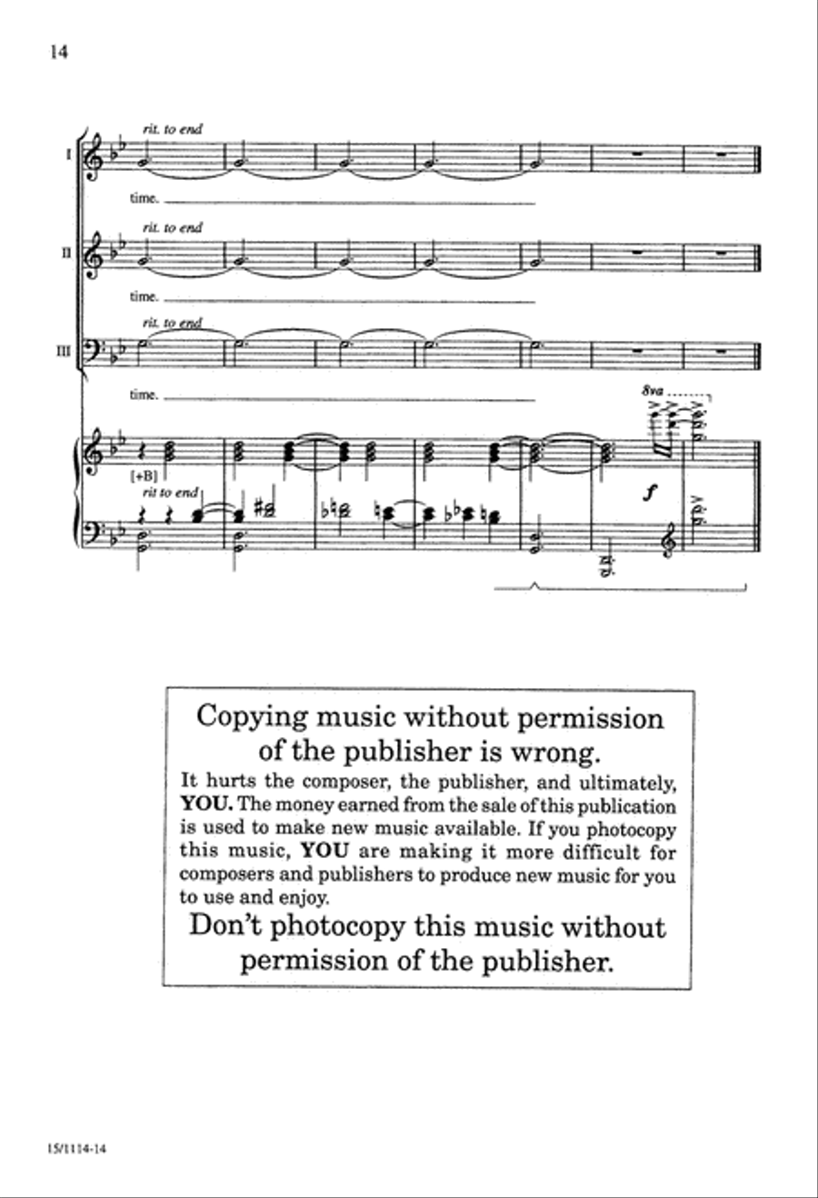 Ukrainian Bell Carol 3-Part scores gallery preview page 14