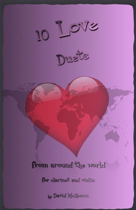 Book cover for 10 Love Duets for Clarinet and Violin