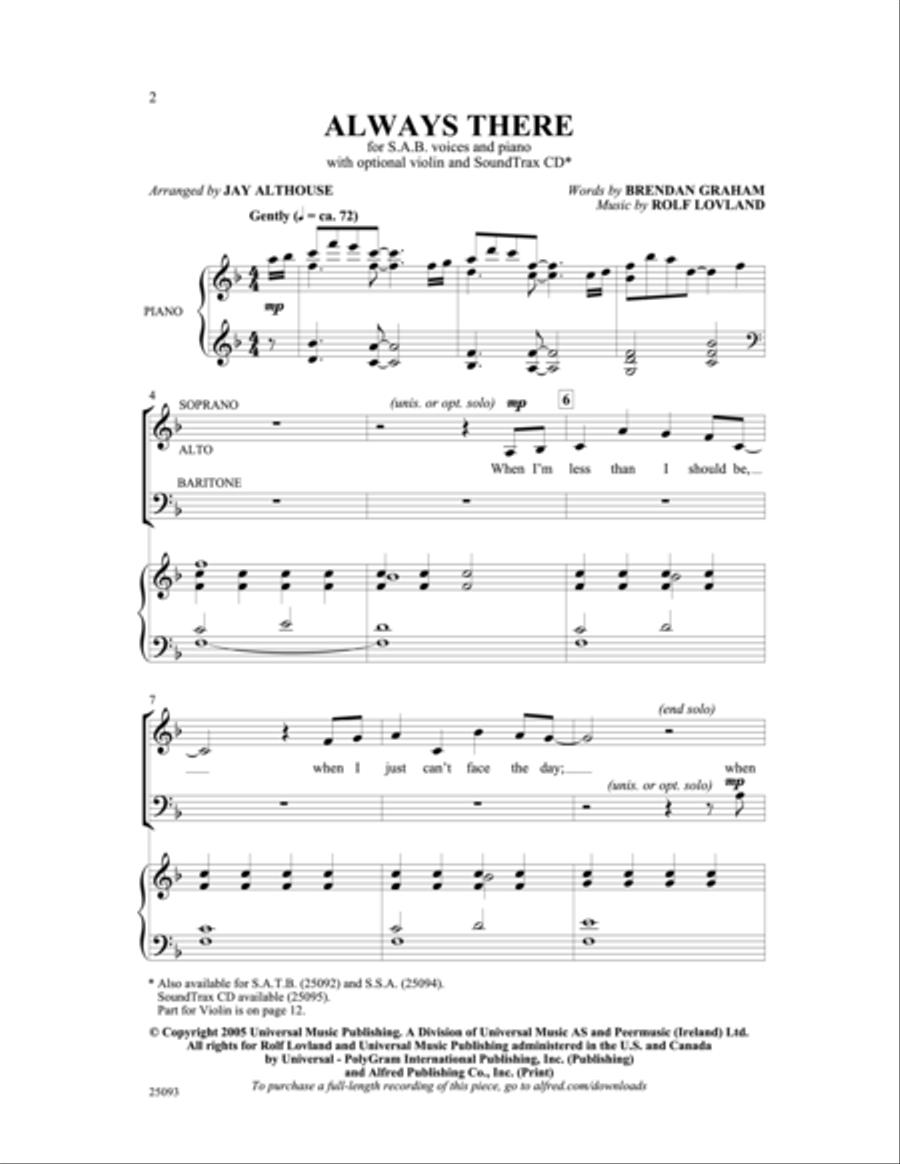 Always There 3-Part scores gallery preview page 2