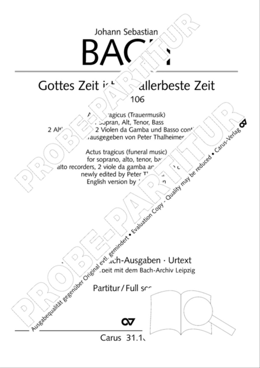 God's own time is the time appointed (Gottes Zeit ist die allerbeste Zeit) 4-Part scores gallery preview page 2