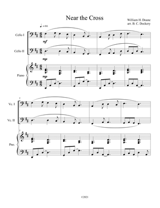 Near the Cross (cello duet) with optional piano accompaniment