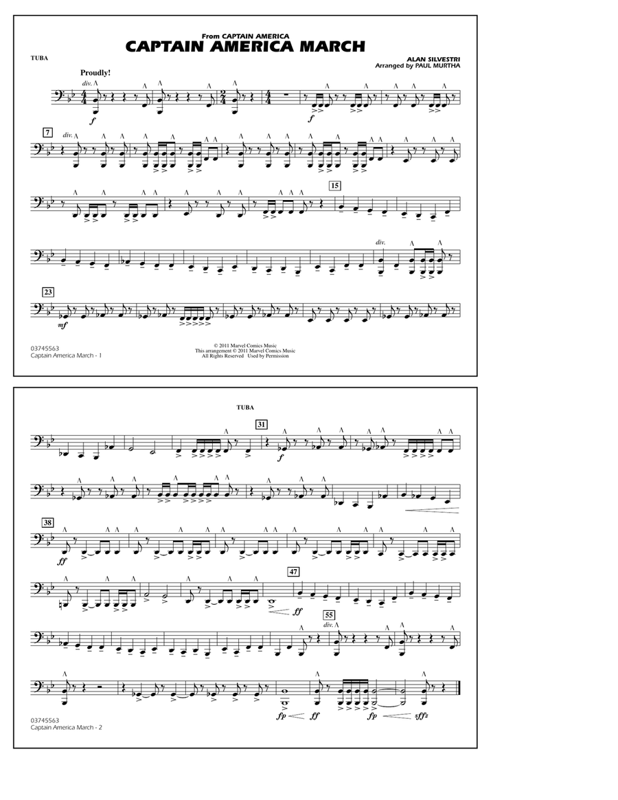Captain America March - Tuba