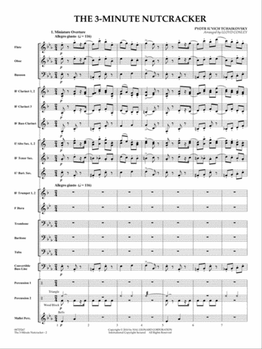 The 3-Minute Nutcracker Concert Band scores gallery preview page 3