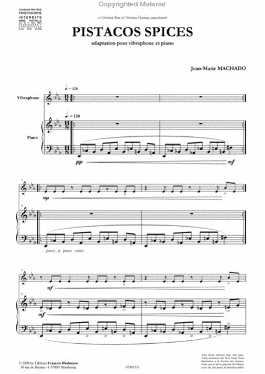 Pistacos Spices Piano scores gallery preview page 2