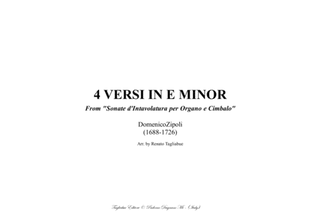 QUATTRO VERSI IN E MINOR - D. Zipoli - From Sonate d’Intavolatura per Organo e Cimbalo
