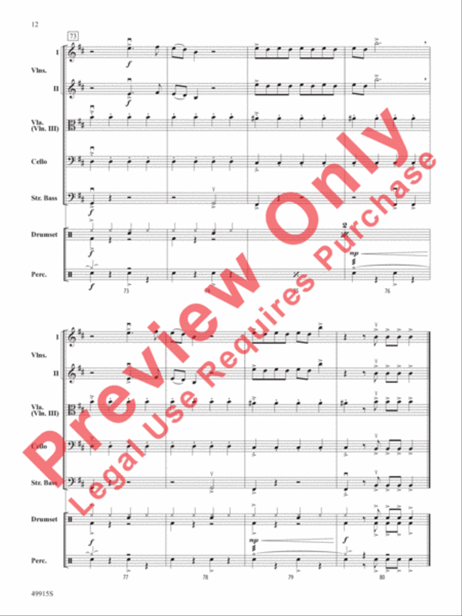 Enemy String Orchestra scores gallery preview page 13