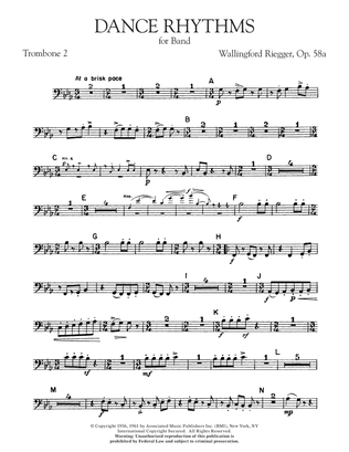Dance Rhythms for Band, Op. 58 - Trombone 2