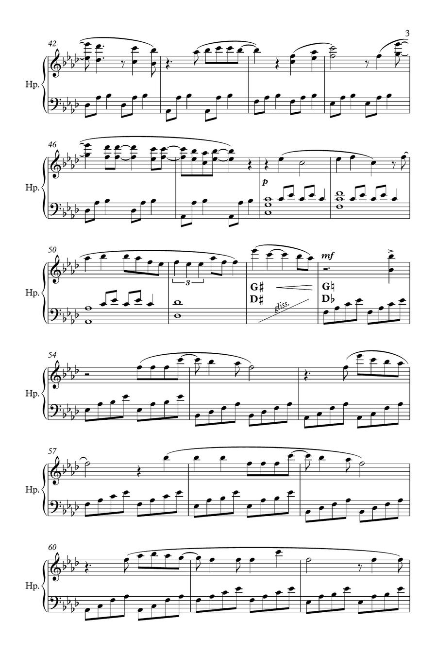 Starry Eyed Harp scores gallery preview page 3