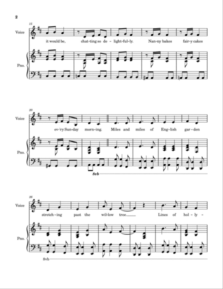English Tea English Tea Voice scores gallery preview page 2