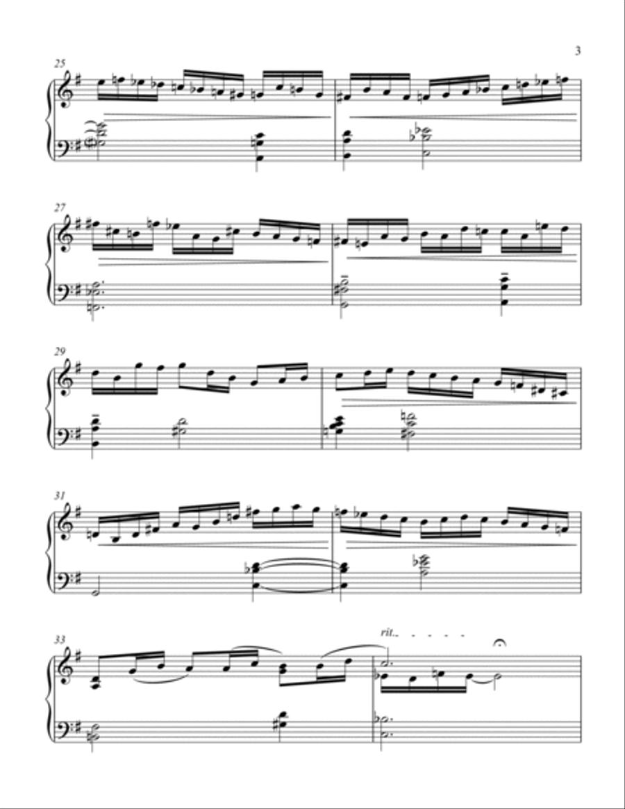 JESU JOY OF MAN'S DESIRING (Bach) -jazz piano arrangement Piano Solo scores gallery preview page 4