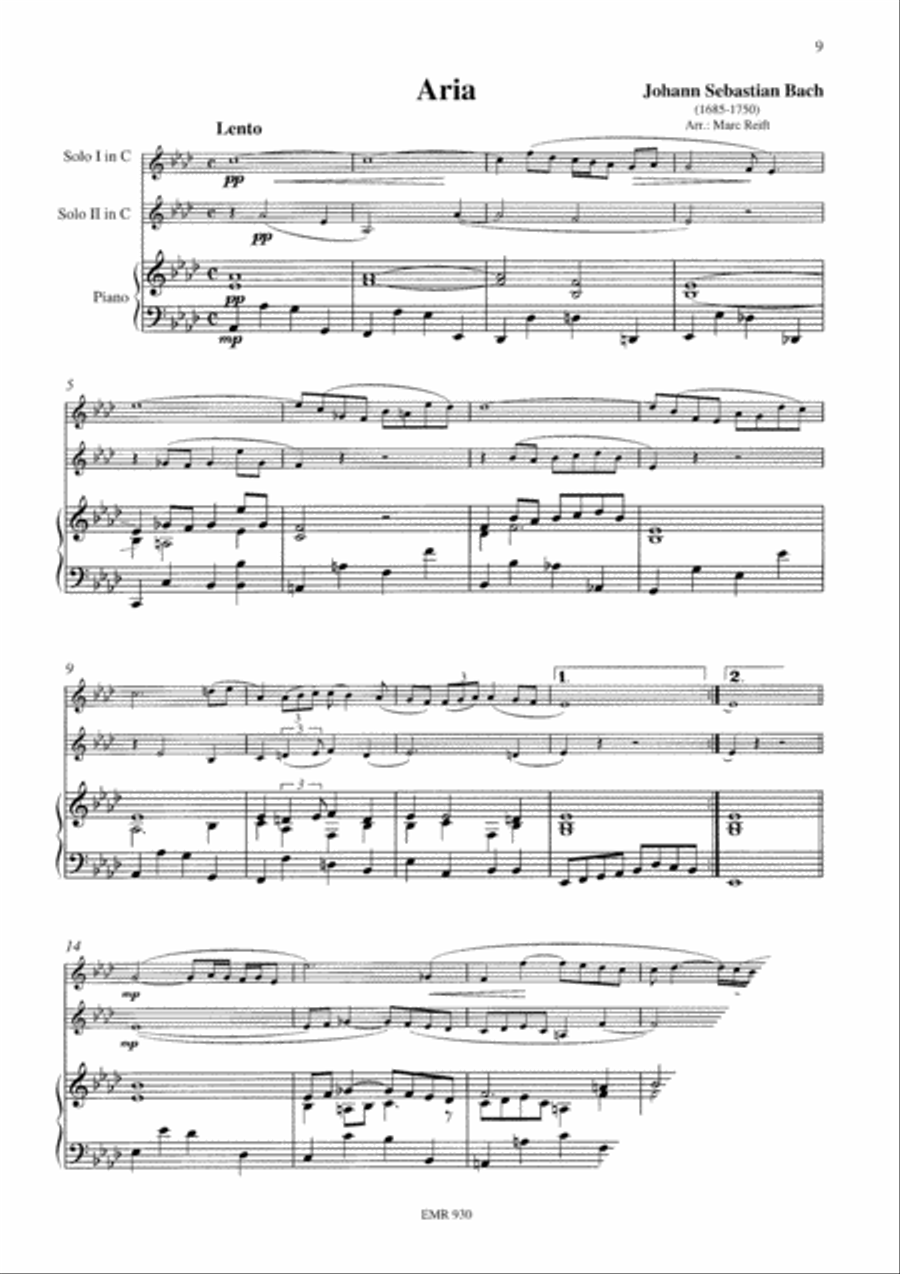 Wedding Music Euphonium Duet scores gallery preview page 5