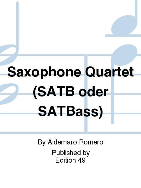 Saxophone Quartet (SATB oder SATBass)