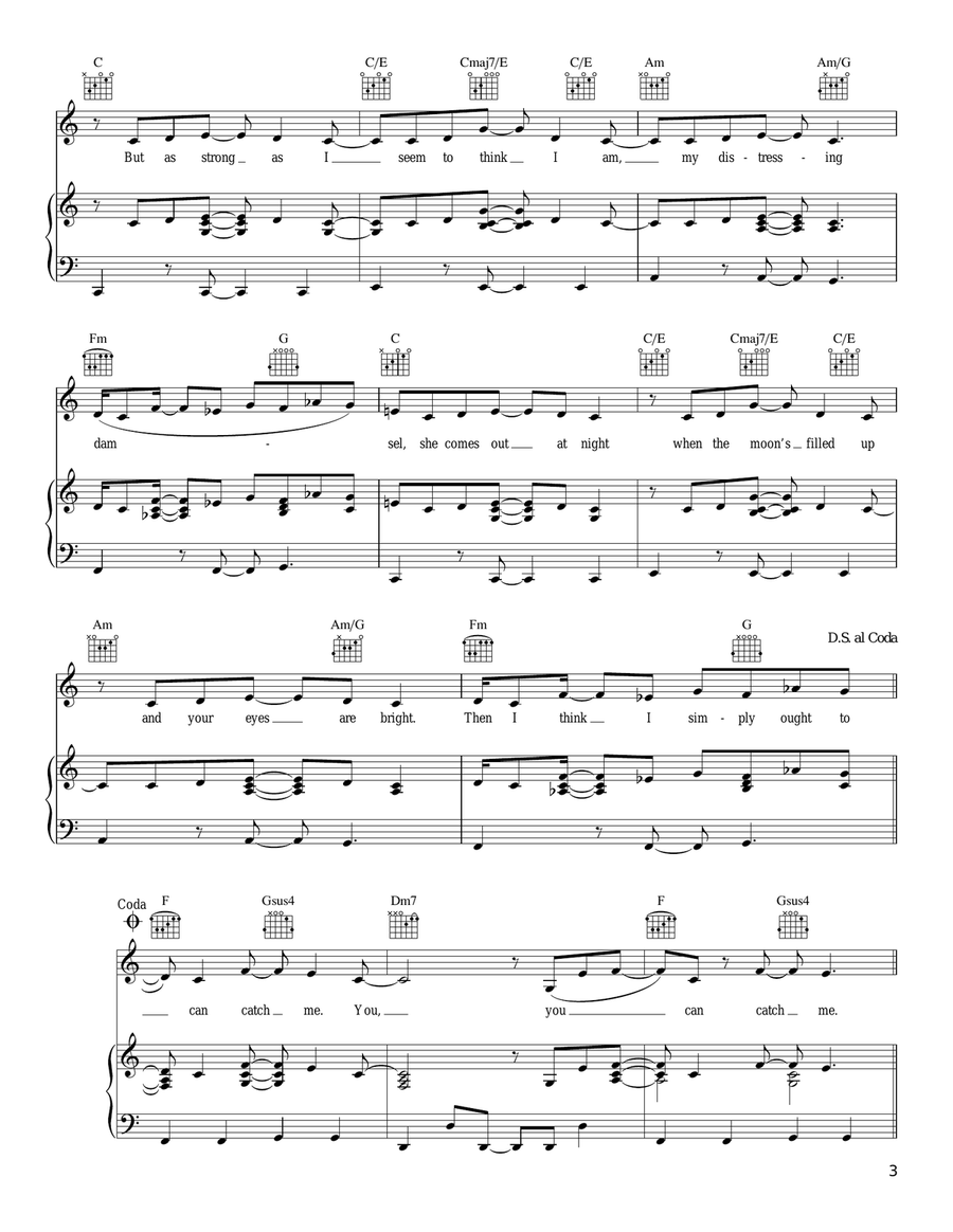 Overboard Piano, Vocal, Guitar scores gallery preview page 3