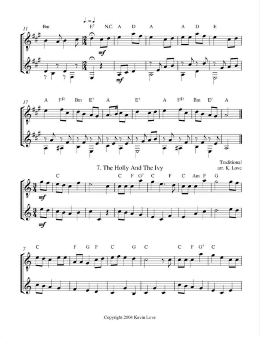 A Christmas Primer (Guitar Duo) - Score and Parts A Christmas Primer (Guitar Duo) - Score and Parts Guitar scores gallery preview page 6