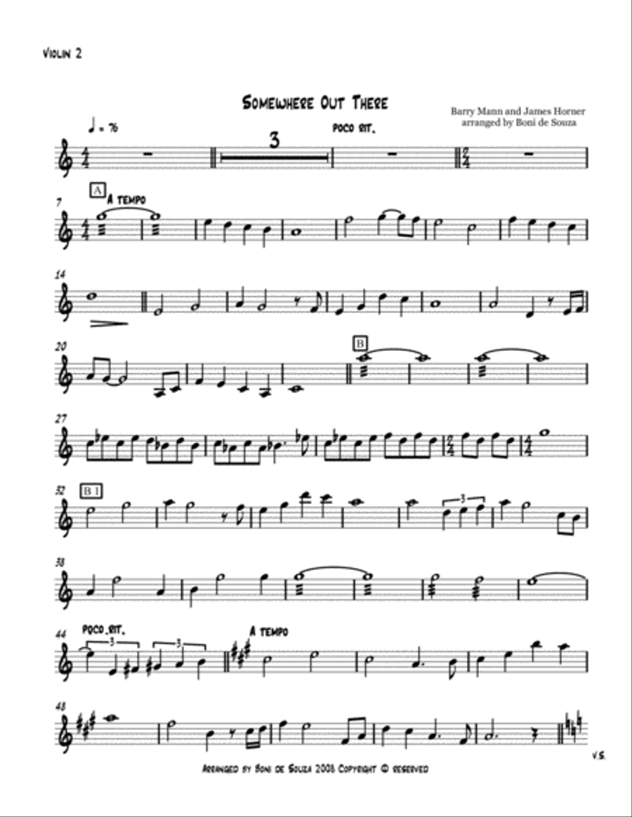Somewhere Out There Large Ensemble scores gallery preview page 3