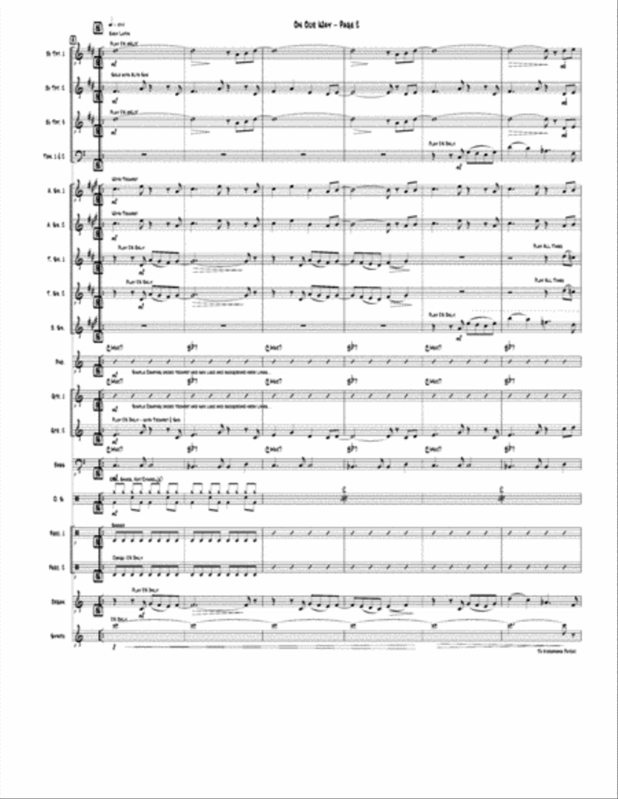 On Our Way Jazz Ensemble scores gallery preview page 2