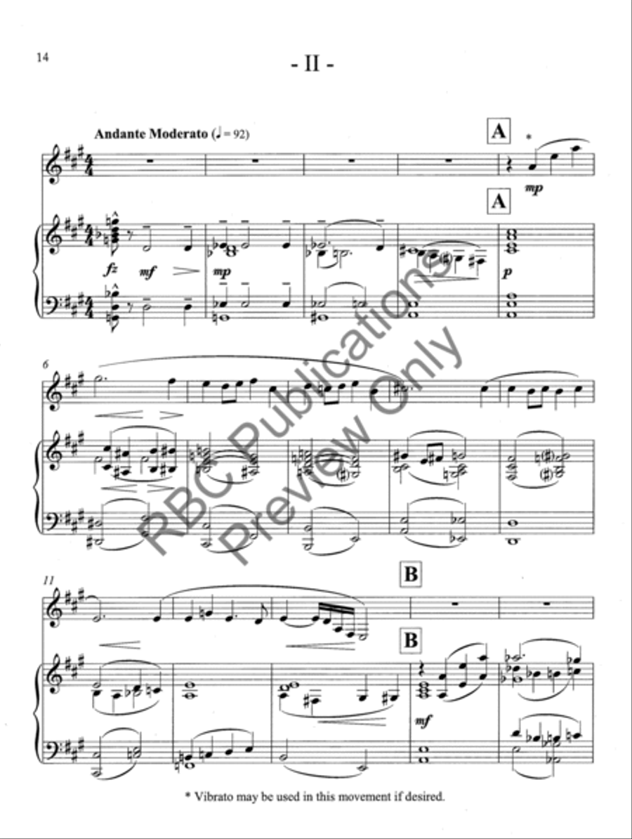 Clarinet Concerto Choir scores gallery preview page 17