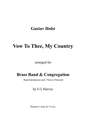 Vow to Thee, My Country (Brass Band and Congregation Vocal)