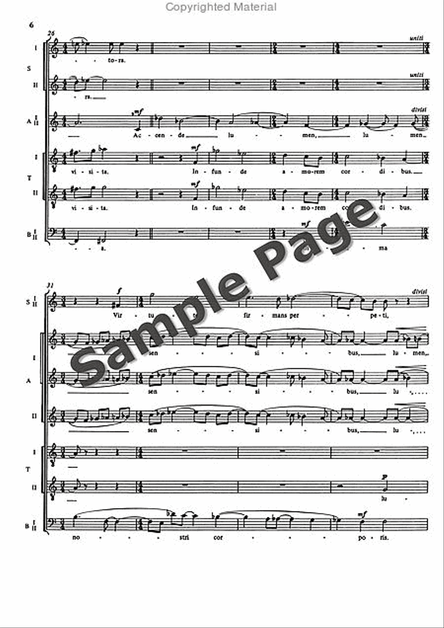 Veni Creator Veni Creator Mixed Choir scores gallery preview page 7