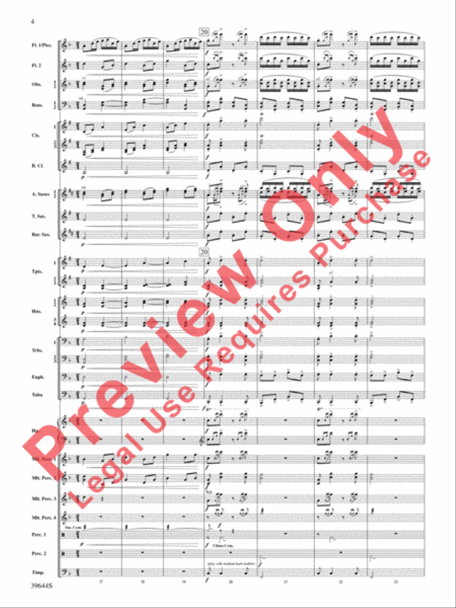 Laideronnette: Impératrice des Pagodes (from Ma mère l'oye) Concert Band scores gallery preview page 5