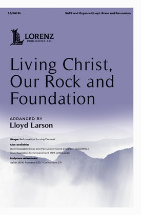 Book cover for Living Christ, Our Rock and Foundation