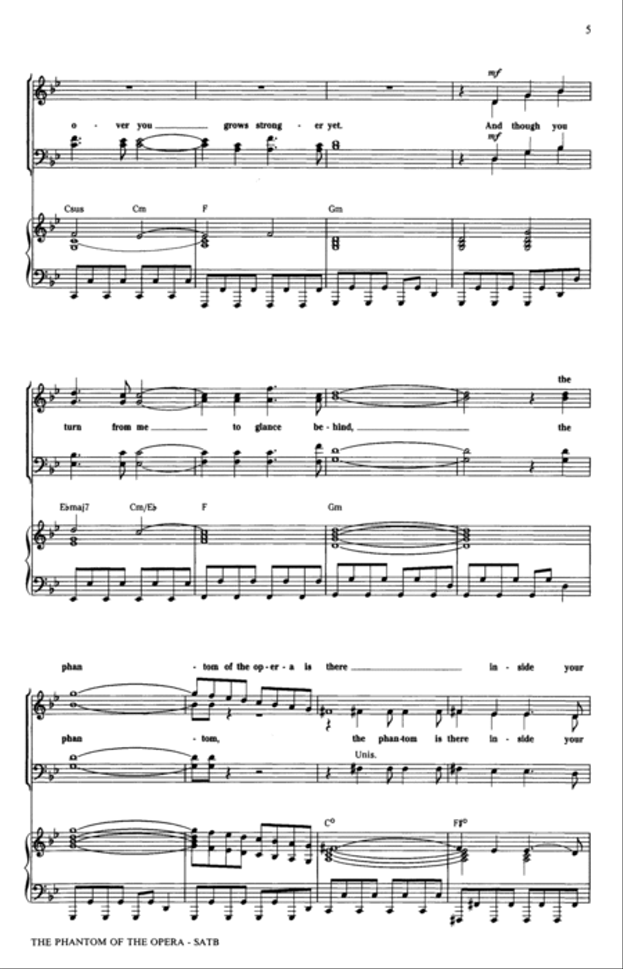 The Phantom Of The Opera (Medley) (arr. Ed Lojeski) 4-Part scores gallery preview page 4