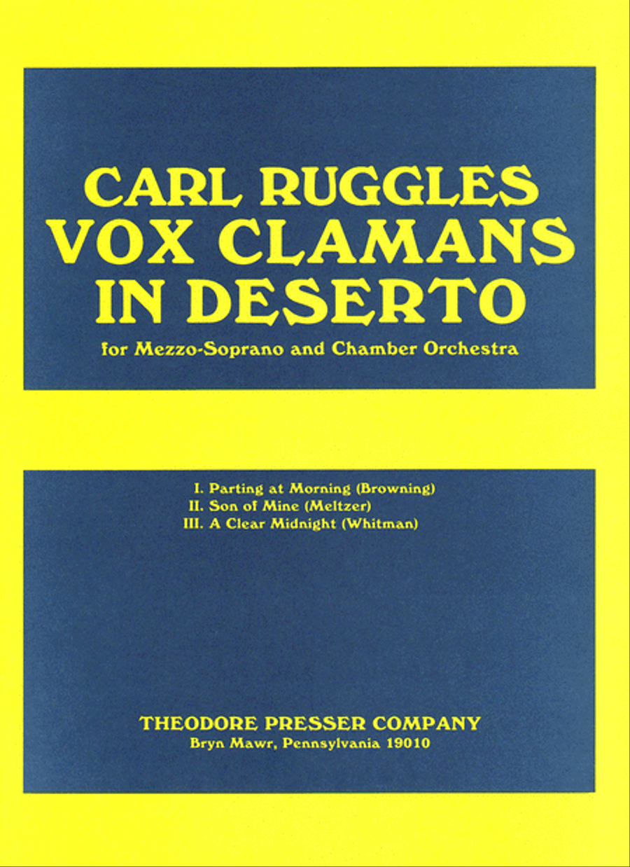 Vox Clamans In Deserto Bassoon scores gallery preview page 1