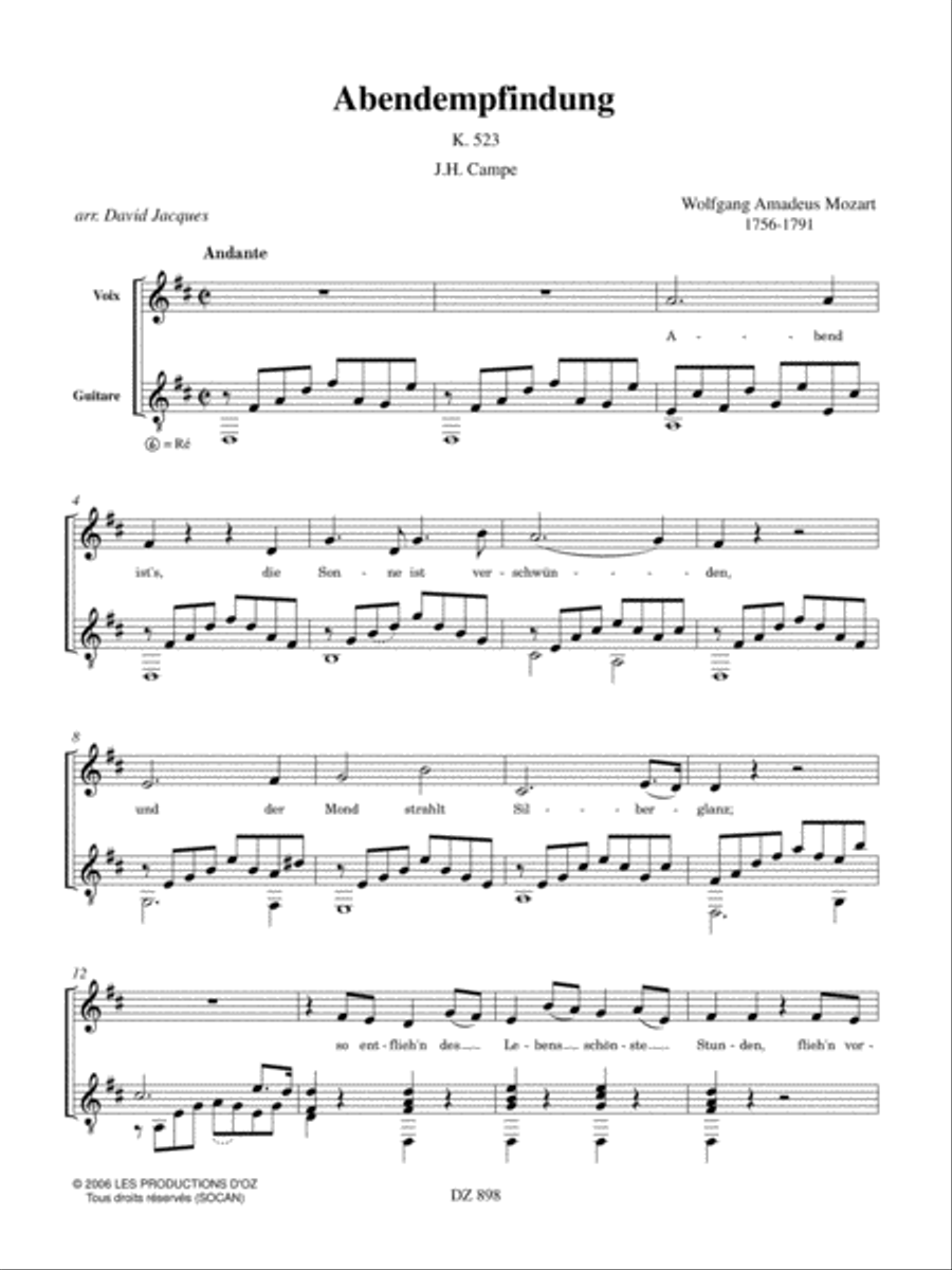 4 mélodies 4 mélodies Classical Guitar scores gallery preview page 3