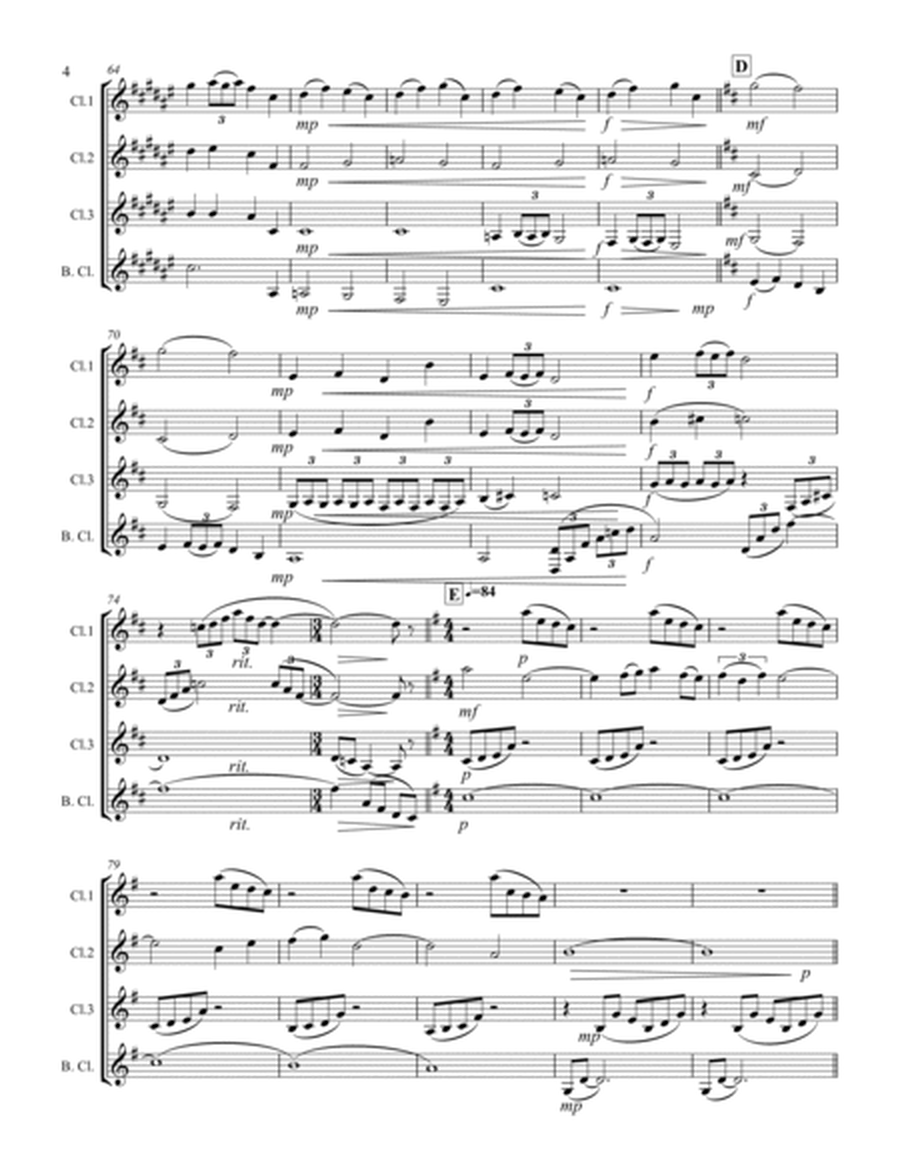 Debussy – “Reverie” (for Clarinet Quartet) image number null