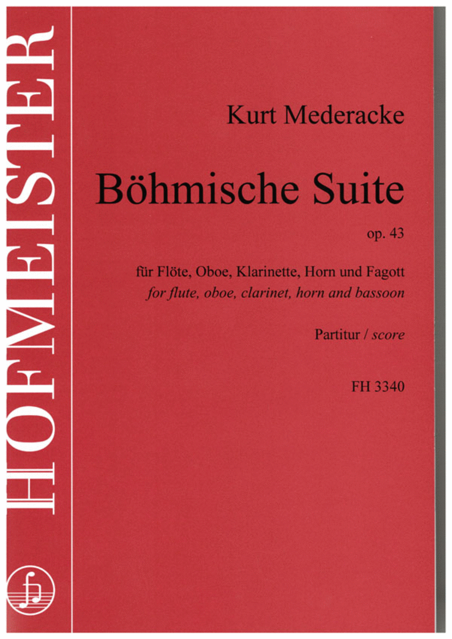 Bohmische Suite, op. 43 fur Blaserquintett / Partitur