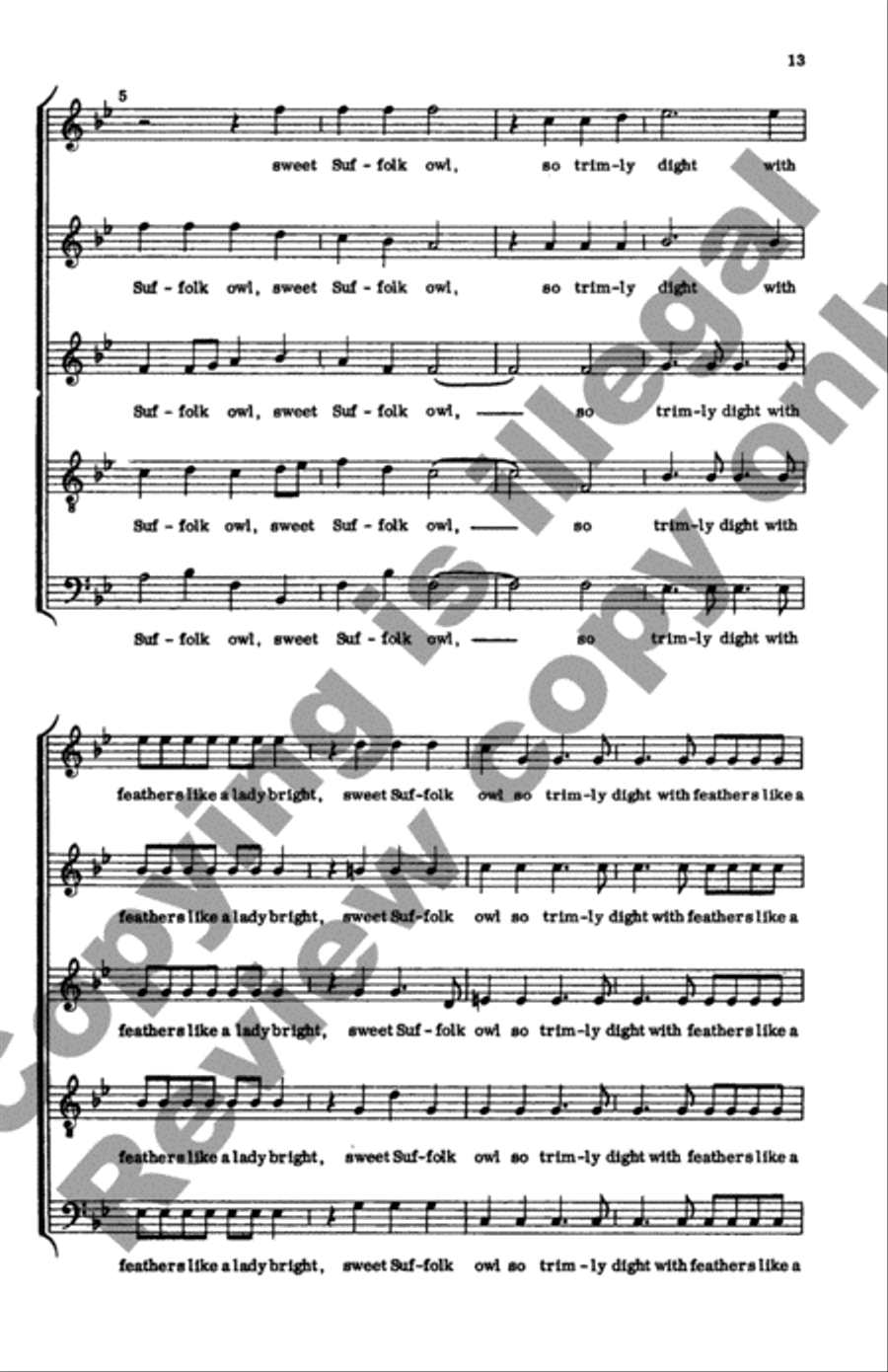 Invitation to Madrigals, Book 7 SSATB scores gallery preview page 12