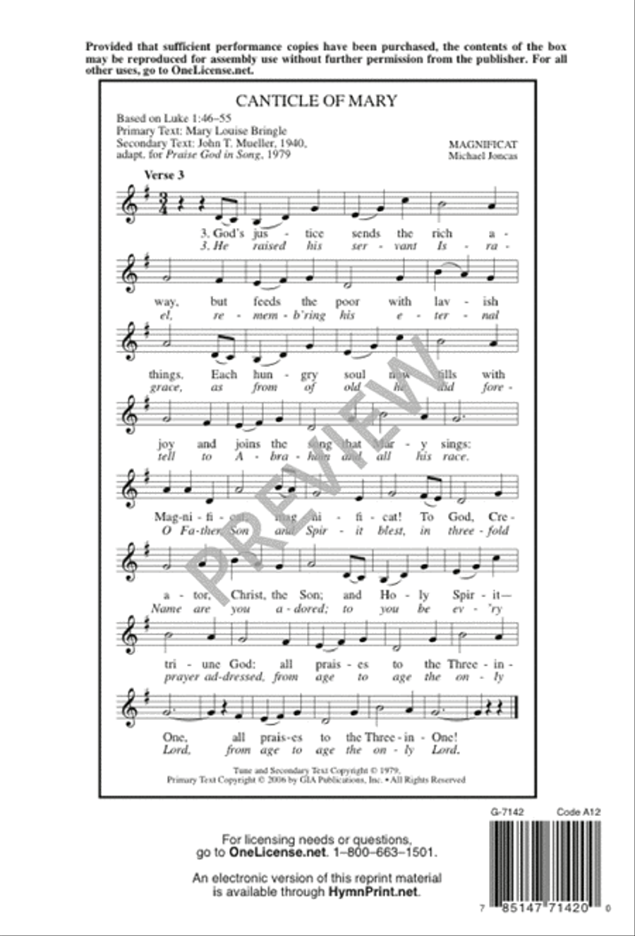 Canticle of Mary Canticle of Mary 4-Part scores gallery preview page 13