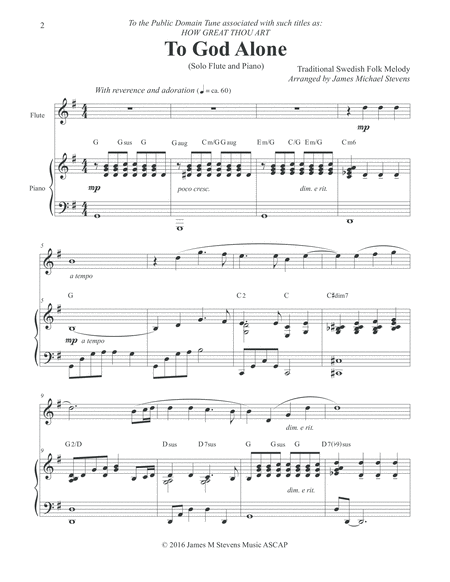 To God Alone (Classic Flute Hymn Arrangement) image number null