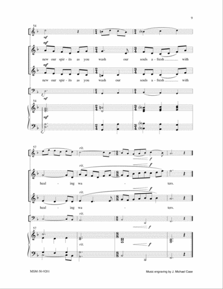 As Jesus Walked into the Stream 2-Part scores gallery preview page 6