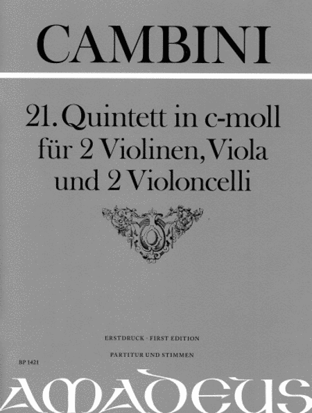 Quintett No. 21 in C minor