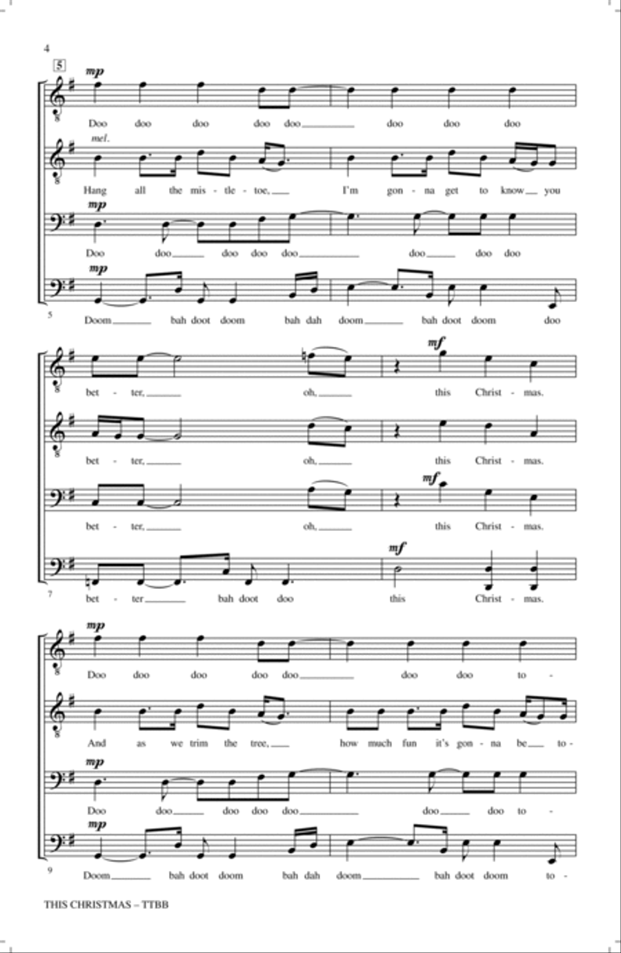 This Christmas TTBB scores gallery preview page 2