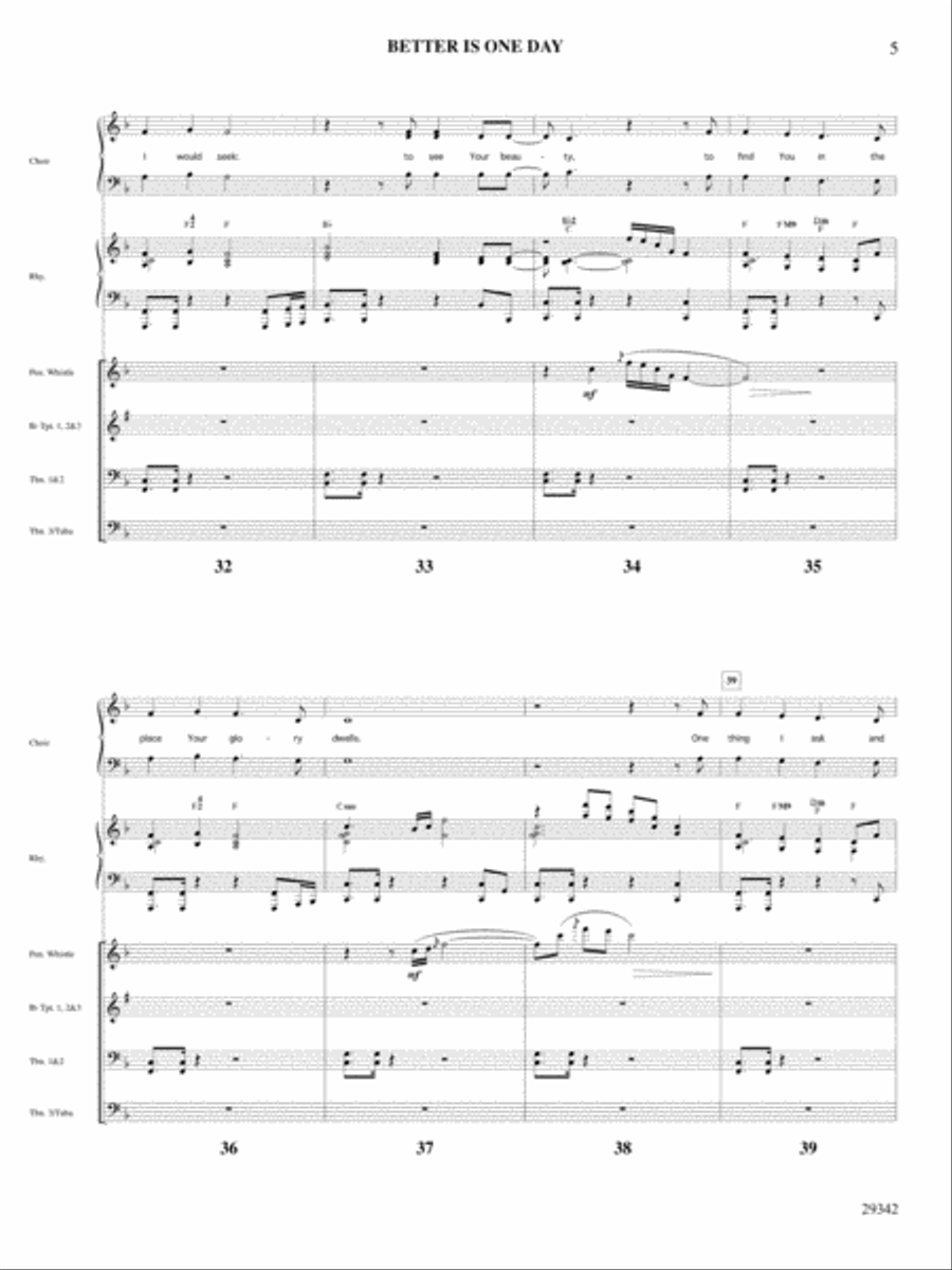 Better Is One Day Choir scores gallery preview page 6