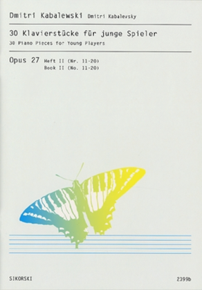 Book cover for 30 Children's Pieces Op. 27 - Book 2 Nos. 11-20
