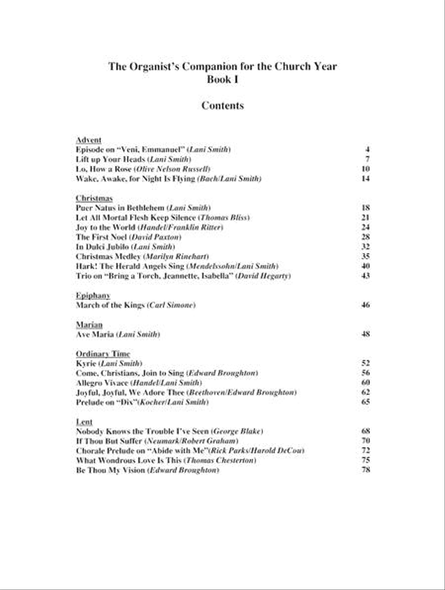 The Organist's Companion for the Church Year, Book I Organ Solo scores gallery preview page 3