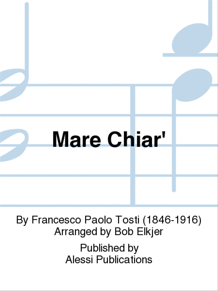 Mare Chiar' Piano scores gallery preview page 1