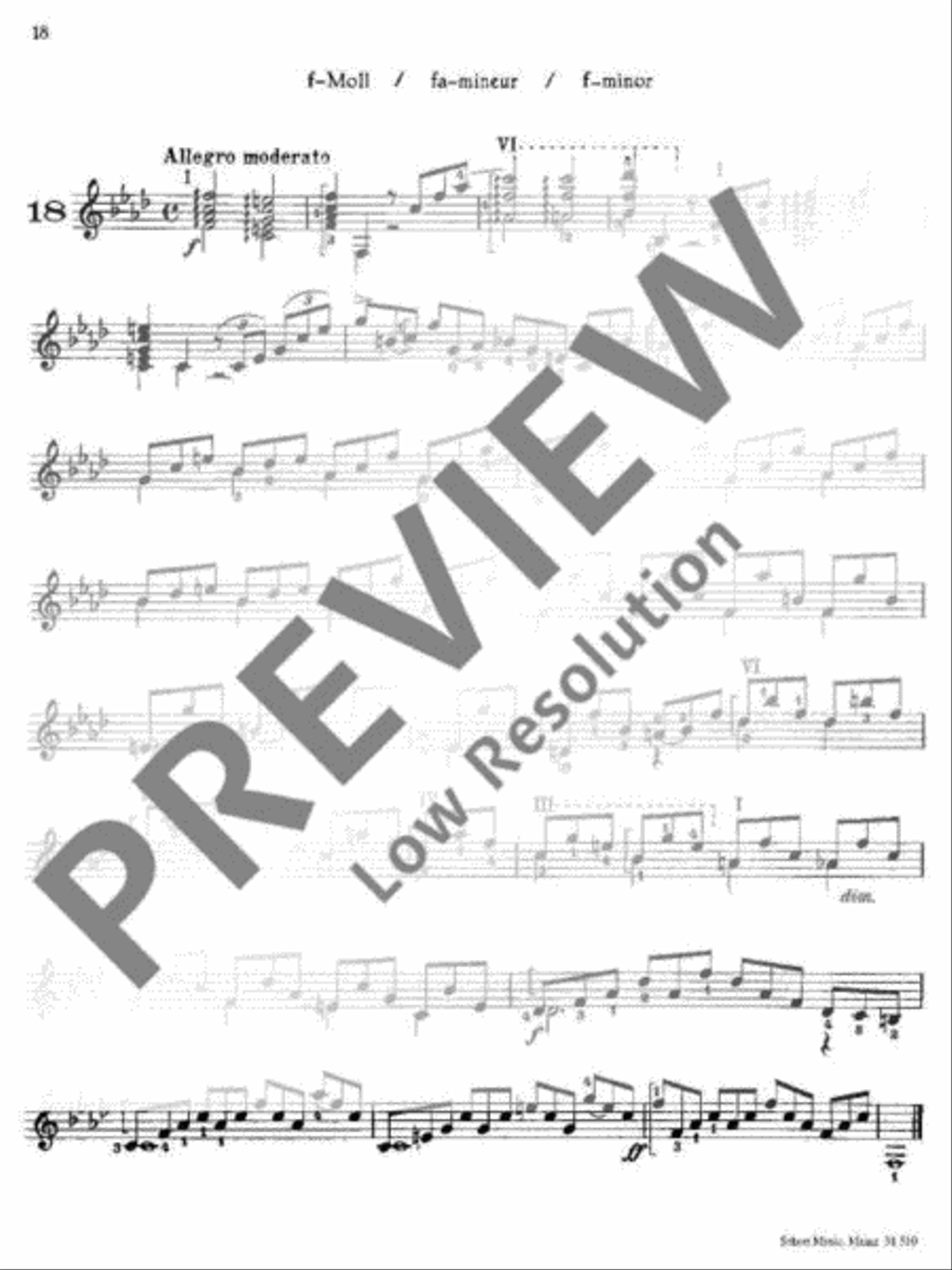 Preludes Classical Guitar scores gallery preview page 19