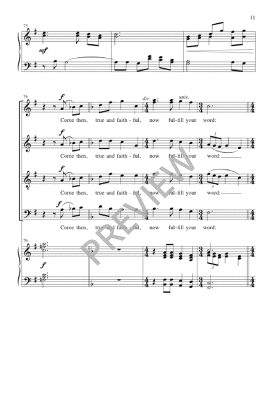 Welcome, Happy Morning! Divisi scores gallery preview page 12