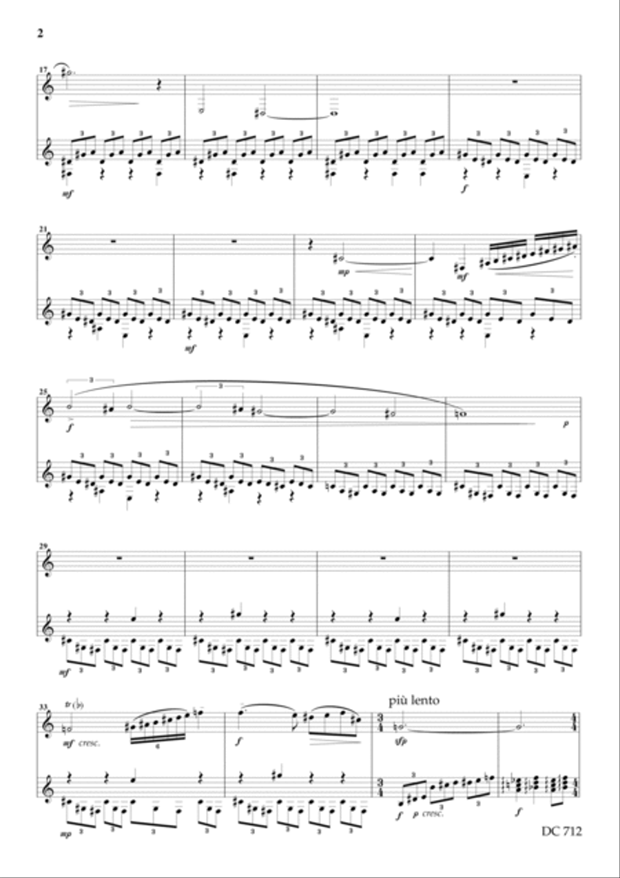 Tre dialoghi Veneziani for clarinet and guitar Clarinet scores gallery preview page 2