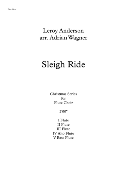 "Sleigh Ride" (Leroy Anderson) Flute Choir arr. Adrian Wagner image number null