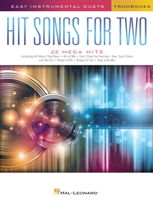 Book cover for Hit Songs for Two Trombones